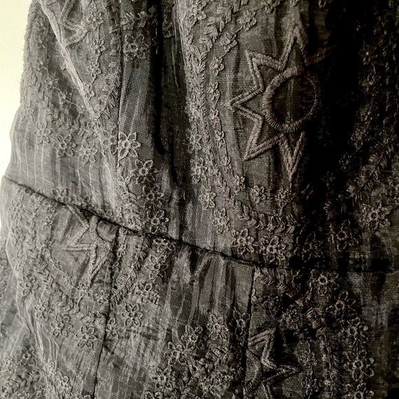 Stone Cold Fox Black Folsom Embroidered strapless romper sz XS brand size 1 - Picture 4 of 6